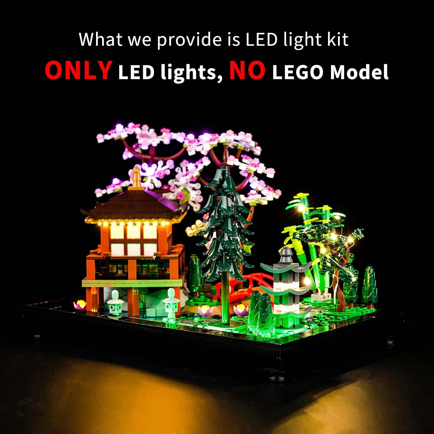 LED Light Kit for Lego 10315 Icons Tranquil Garden, Light Kit ONLY, Lego Model NOT Included (Standard)