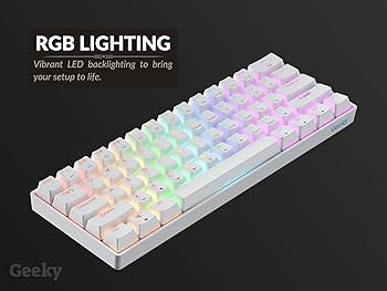 Amazon.com: Geeky GK61 SE 60% | Mechanical Gaming Keyboard
