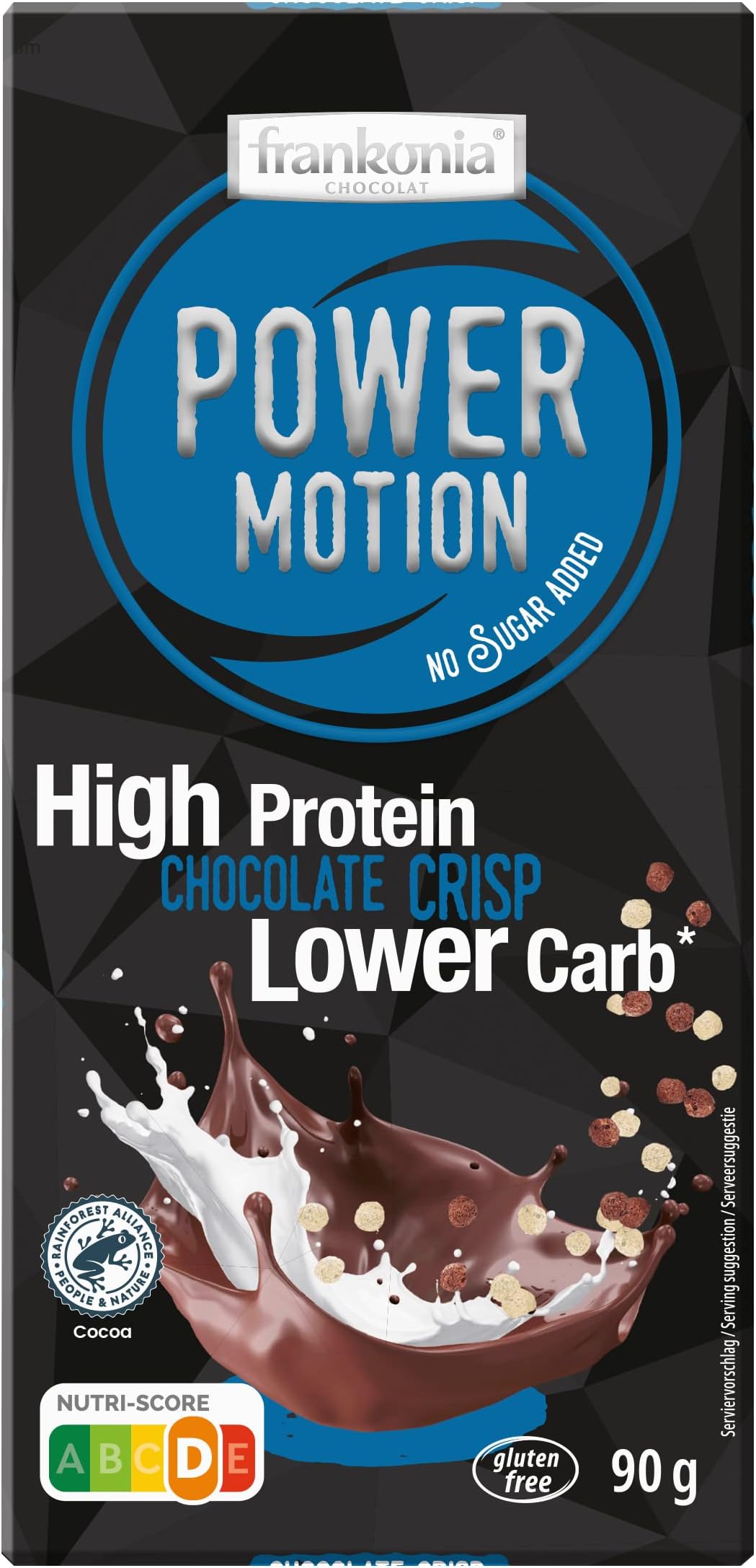 frankonia No Sugar Added High Protein Chocolate Crisp, 90 g