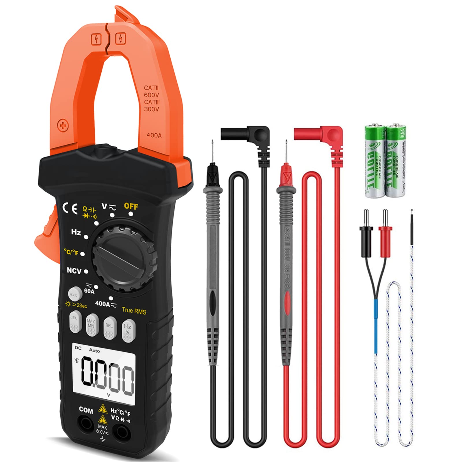 INFURIDER YF-7200B TRMS Pince Multimètre Numérique à Pince Automatique Pour Tension Et Amperage Ohm Capacite Diode Testeur De Continuite Et Ncv