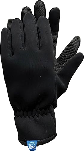 Glacier 015BK L BLK fishing-gloves, Black