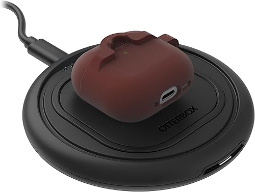 Vista 5 de OtterBox Funda suave al tacto para AirPods 4ª generación, color rojo ladrillo