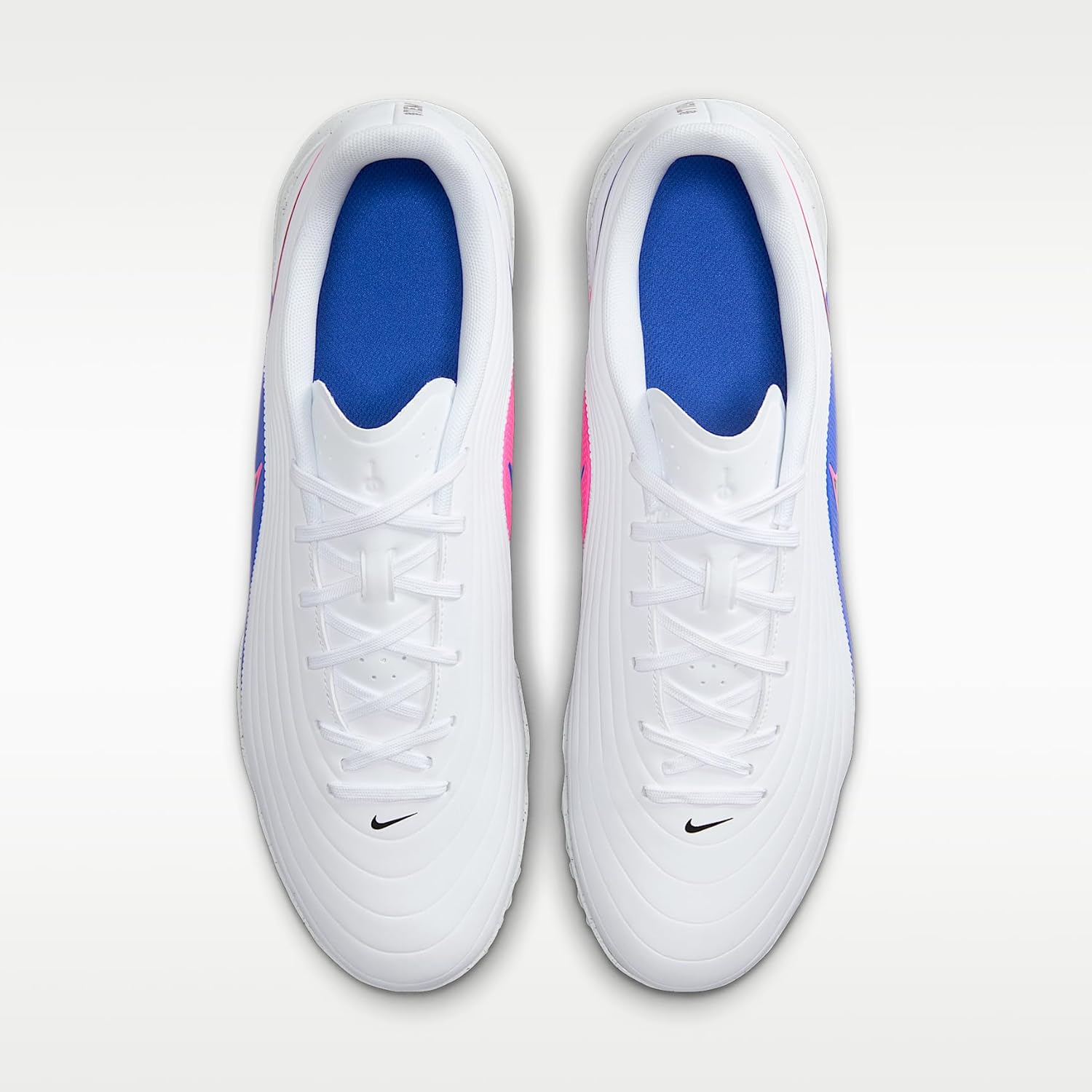 Nike Tiempo Maestro Club Turf Low-Top Soccer Shoes (White/Racer Blue/Pink Blast/Black)