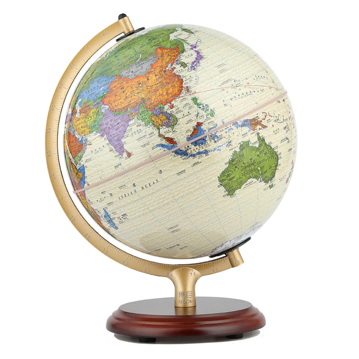 Globe terrestre de 25cm lumineux bilingue le cadeau ideal retro