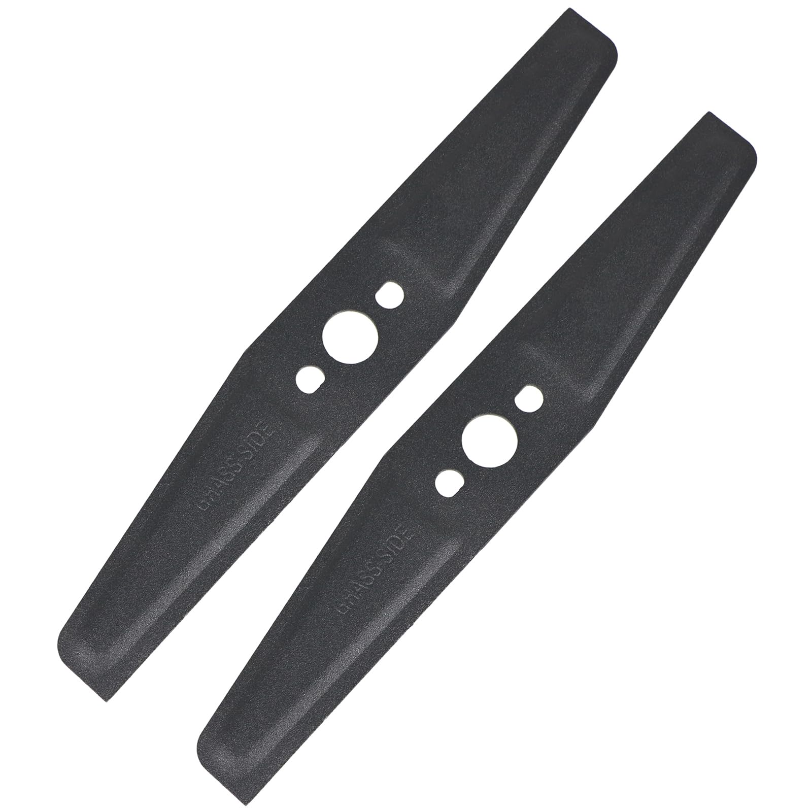 Spares2go Metal Blade compatible with Flymo Hover Vac Turbo Lite 270 Lawnmower (27cm, Pack of 2)
