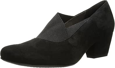 ARA Women's Leather Pumps - Classic Block Heel Dress Shoes For Work & Formal Wear