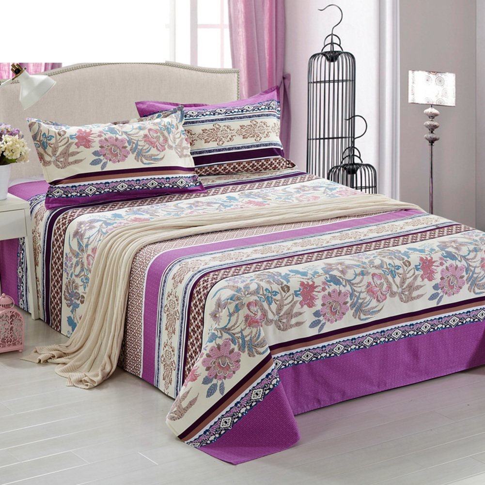 Draps en coton épaissi dimensions 230x230cm drap de lit plat en toile lourde
