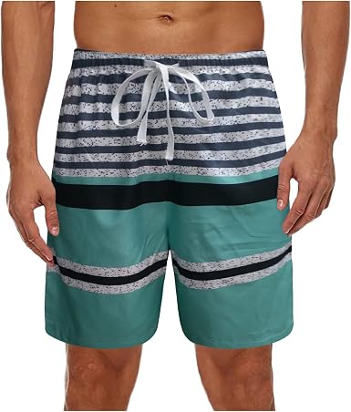 APOKIOG Men Swim Trunks Drawstring 