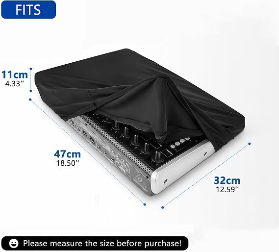 Musiin Premium Audio Mixer Cover Compatible with Behringer X-Touch,SSL UF8 | Chinlon Dust Cover Provides protection for PreSonus FaderPort 16 Universal home studio audio mixer midi controller