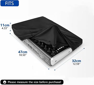 Musiin Premium Audio Mixer Cover Compatible with Behringer X-Touch,SSL UF8 | Chinlon Dust Cover Provides protection for PreSonus FaderPort 16 Universal home studio audio mixer midi controller