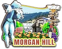 Vista 1 de Morgan Hill - Imán de madera para nevera, diseño 3D, para viajes, coleccionables, recuerdos, decoración hecha a mano, 2