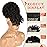 ENTRANCED STYLES Drawstring Ponytail with Bangs Afro Puff Ponytail Hair Extensions for Black Women Short Kinky Curly Puff Ponytail with Bangs Curly Clip in Wrap Updo Hairpiece