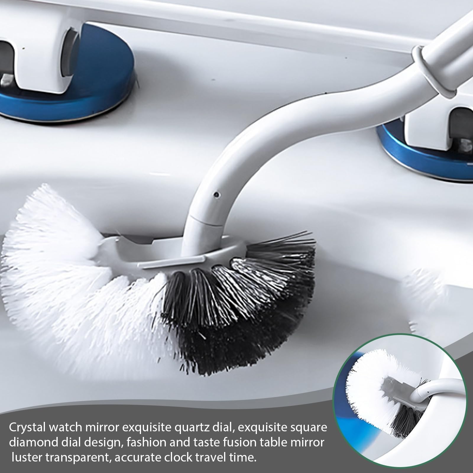 3 Pièces Brosse Toilettes Brosse Toilette WC Rebord De Nettoyage Courbé En Plastique Pour Les Coins De Toilettes | Leroy Merlin