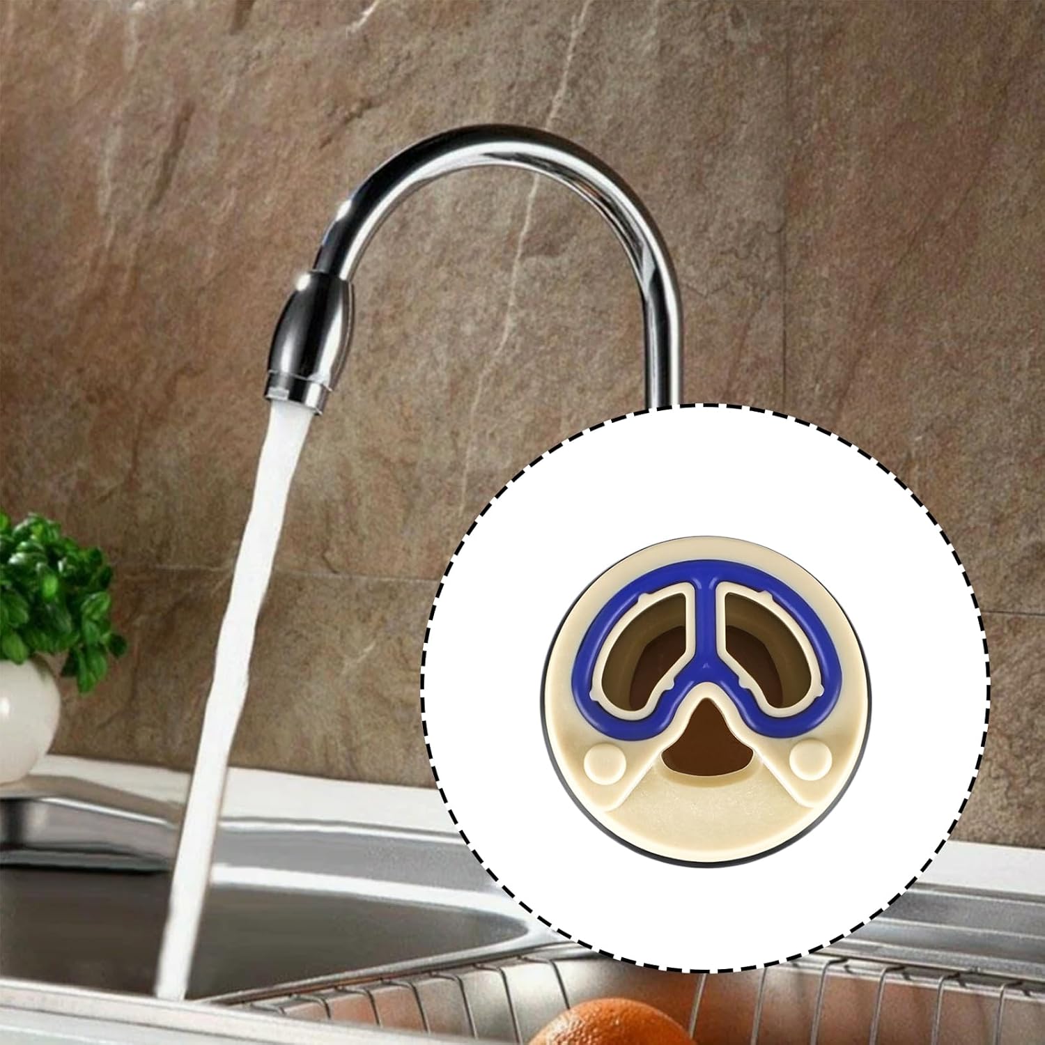 2pcs 25mm Tap Ceramic Cartridge Replacement for Kitchens Bathroom Washbasins