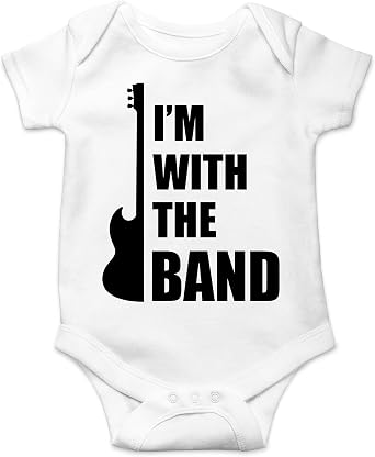 CBTwear Im With The Band - Baby Clothes - Funny Newborn Bodysuit Outfits for Boys and Girls