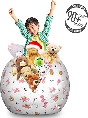 Miniatura 81 de Lunarable Silla de almacenamiento para adolescentes, coloridos patines de estilo retro, para actividades juveniles, para niñas y niños, divertido