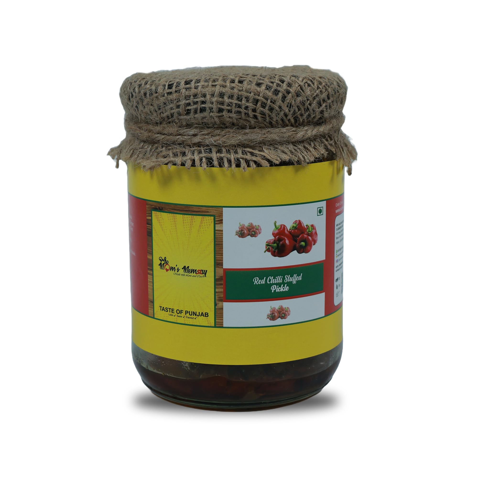 Our Moms Memory Red Stuffed Chilli Pickle | Lal Mirch Ka Bharwa Achar | Authentic Indian Pickle | Spicy & Flavorful | No Preservatives | 450g (B0D5YY4WP9) Amazon Price History, Amazon Price Tracker