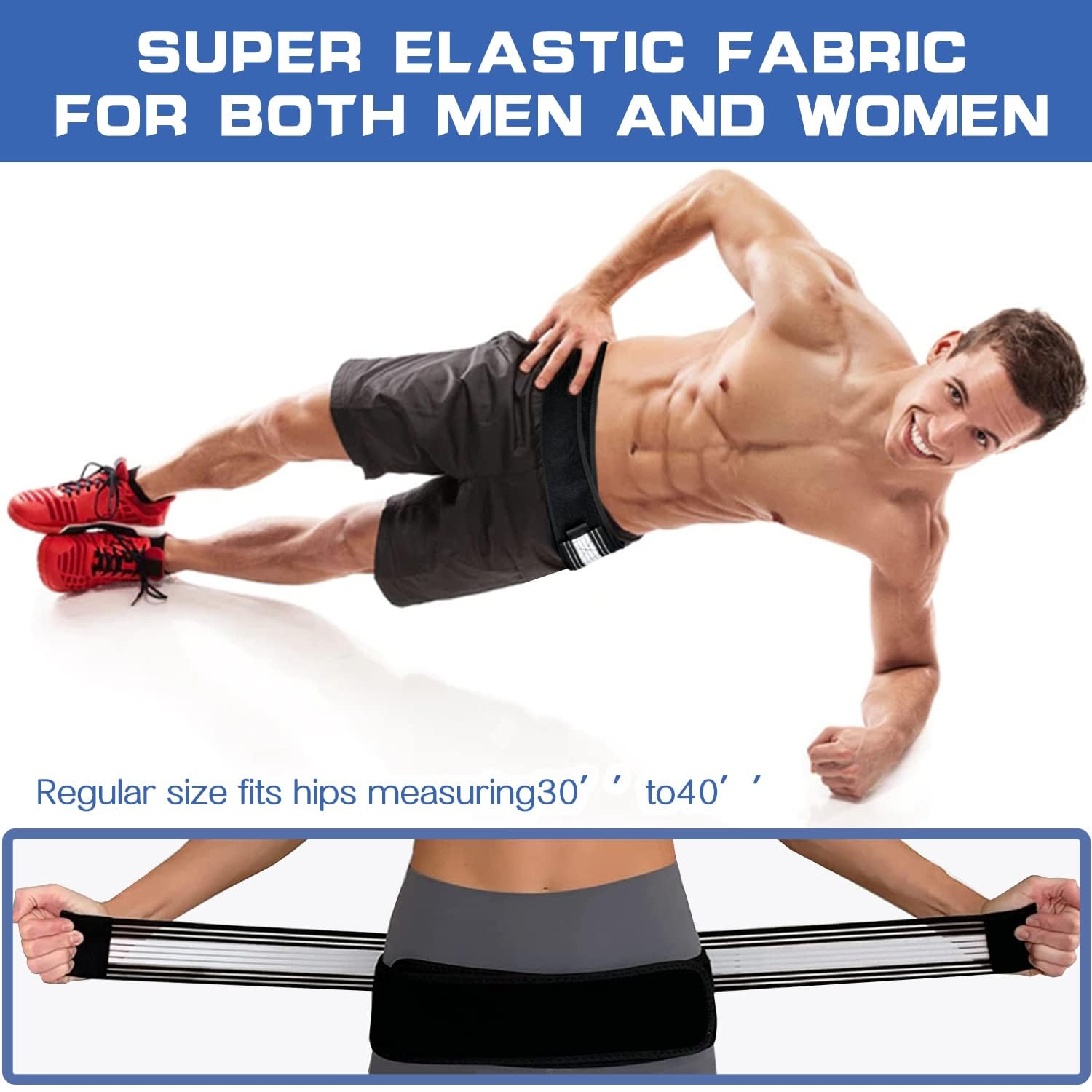 MEBISO Si Joint Pain, Sciatica and Lower Back Pain - Waist Belt - Belt for Back Pain Relief - Abdominal Belt After Delivery - Post Pregnancy Belt After Delivery - Sciatica Pain Relief Belt (FREE SIZE) 1