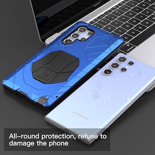 Miniatura 6 de Funda protectora para Galaxy S22 Ultra Metal, Galaxy S22 Ultra resistente, funda protectora de silicona resistente a prueba de golpes para Samsung