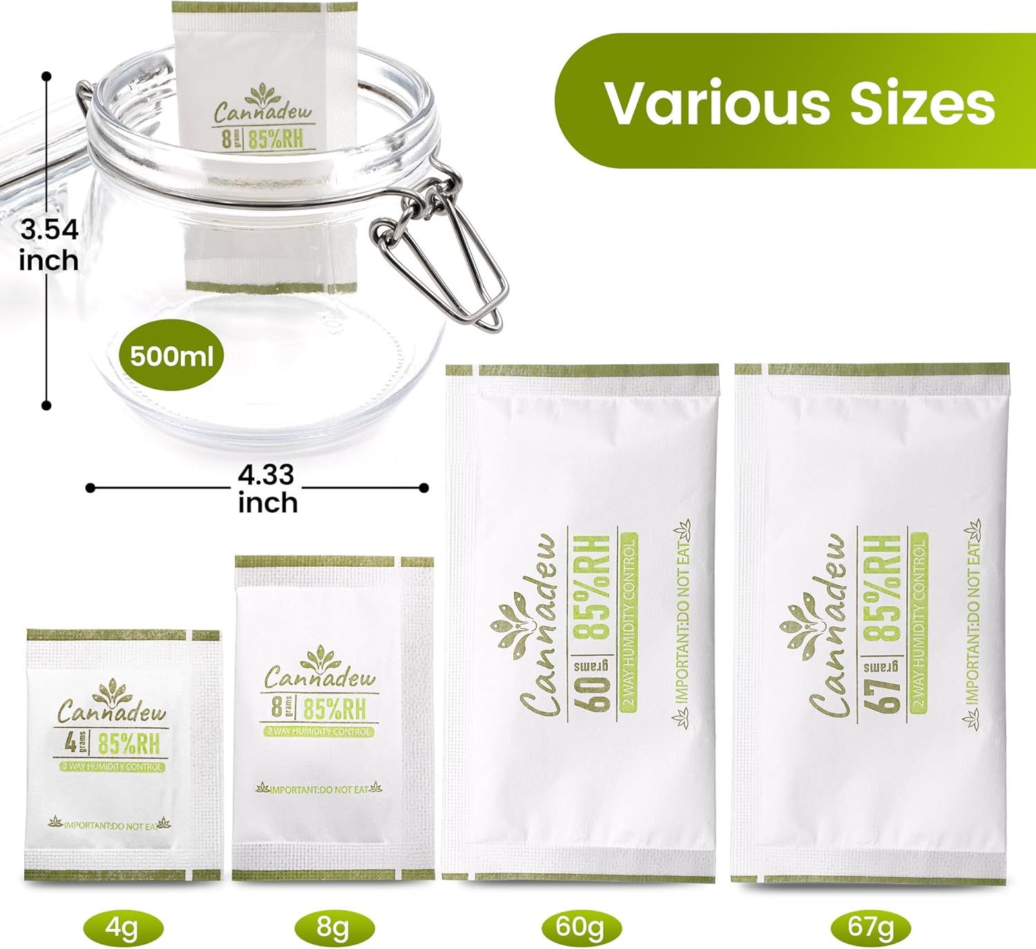 85% RH 4Gram (15 Pack) Two-Way Humidity Control Packets– Humidity Packs & Humidity Absorber for Storage, Hydration Packets in Resealable Bag - Image 5