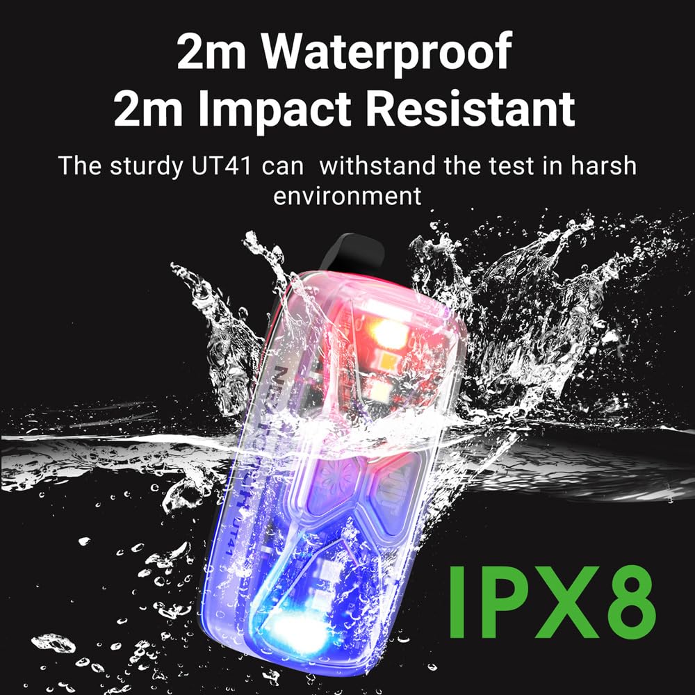 Nextorch IPX8 - Lámpara multifunción de emergencia, seguridad y advertencia, 20 lúmenes UT41