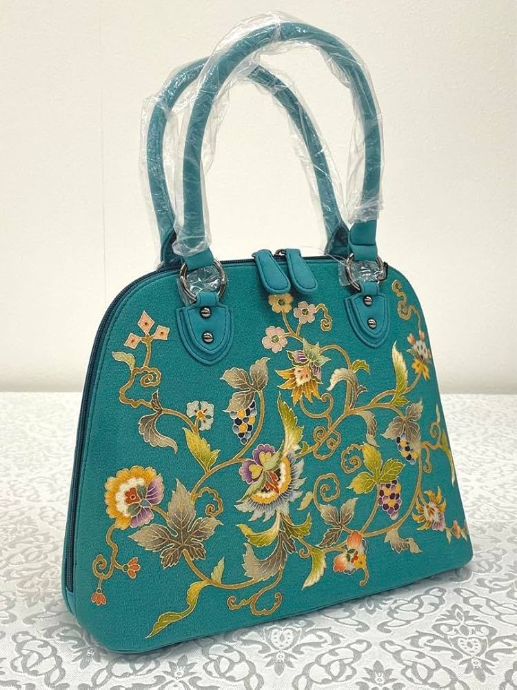 希少　岡重謹製 OKAJIMA 京友禅 金彩 唐花 葡萄唐草 正絹　シルク 希少岡重謹製 OKAJIMA 京友禅 金彩 唐花 葡萄唐草 正絹シルク