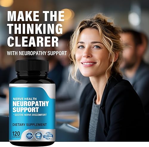 Miniatura 2 de SHWD Salvador de nervios para neuropatía, 120 cápsulas de suplementos de neuropatía con 600 mg de ácido alfa lipoico, fortalece la salud nerviosa,