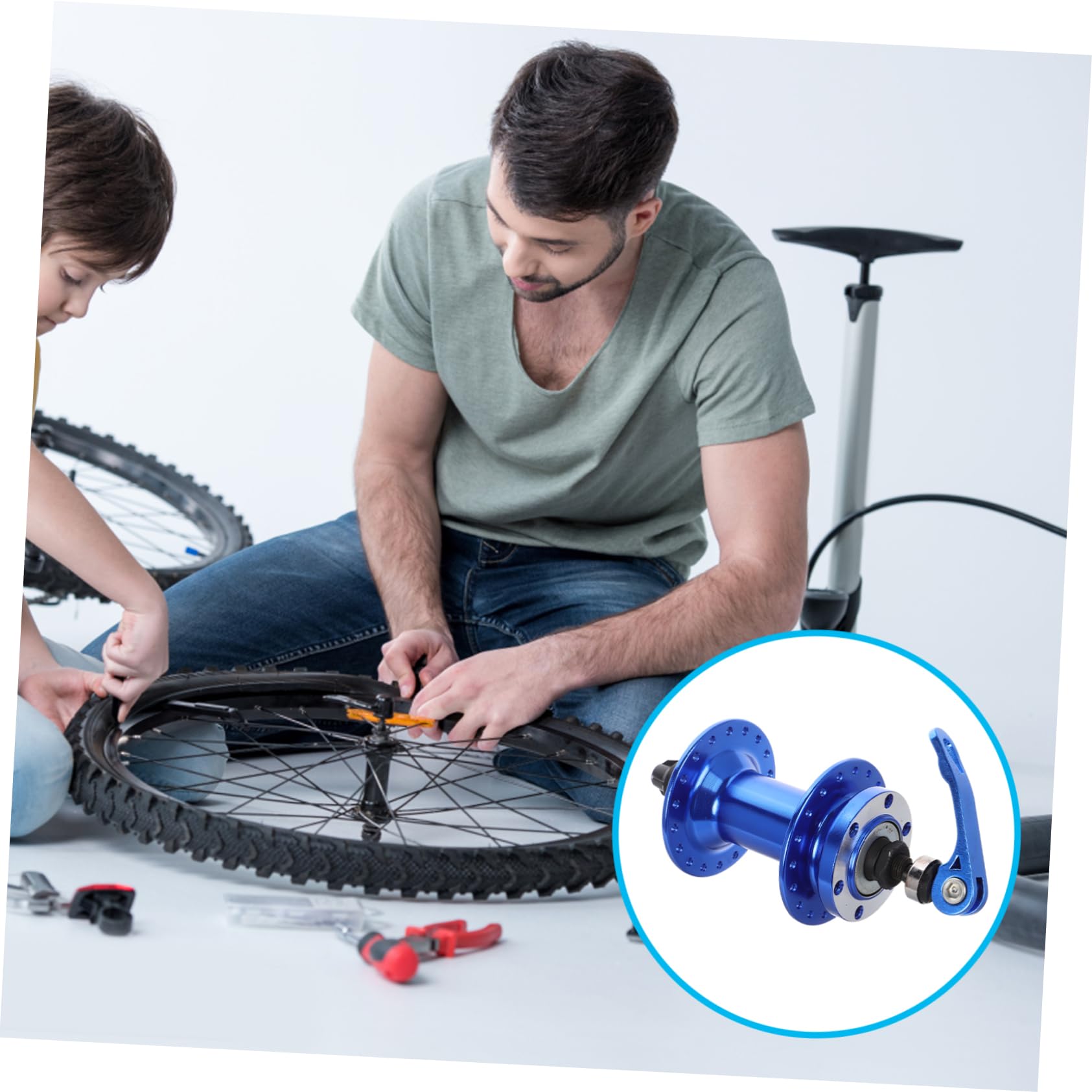 SOLUSTRE Mozzo Bici 36 Fori Rotante Sfere Sciolte per Mountain Bike