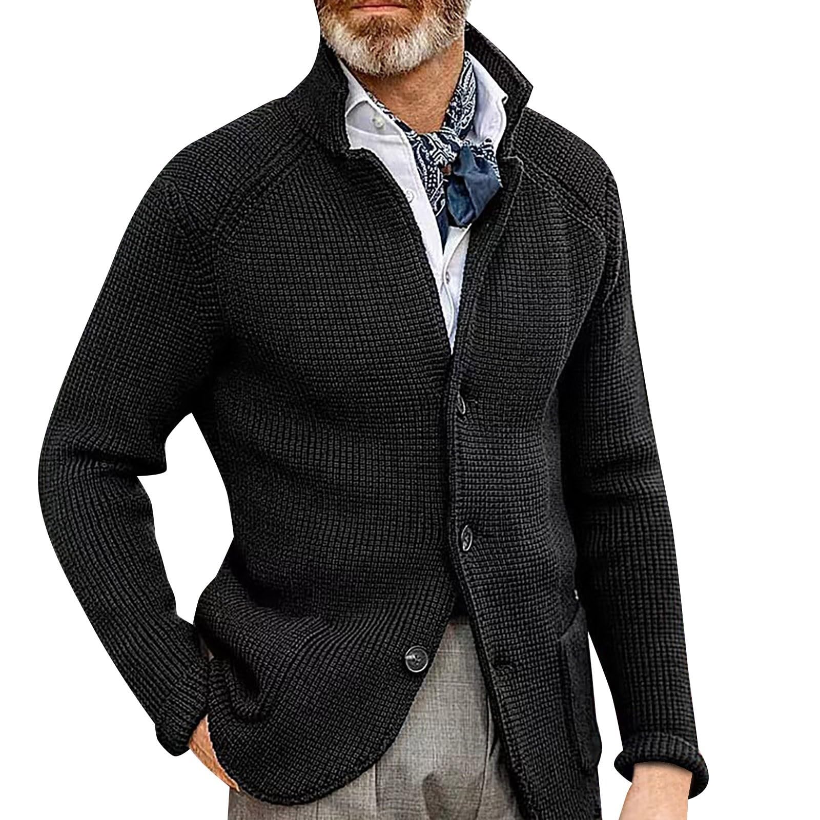 Gebreid vest voor heren, elegant, gebreide trui voor heren, winter