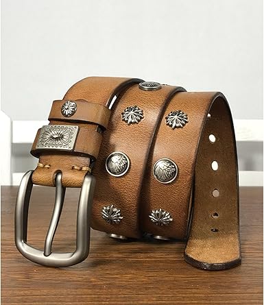 Tucci Cintura Da Uomo In Pelle Con Fibbia Canna Di Fucile - Foto 7