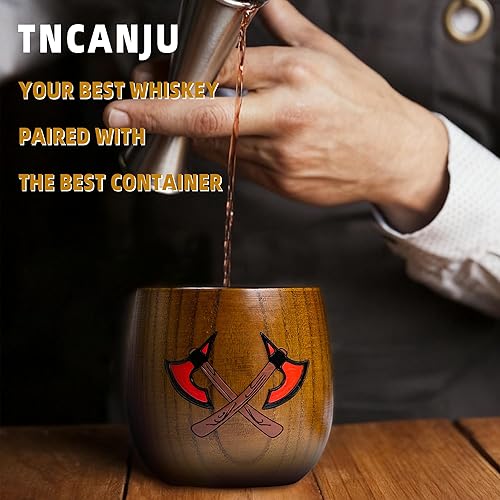 Miniatura 3 de El vaso original de madera carbonizada Bourbon (pintura de doble cara)