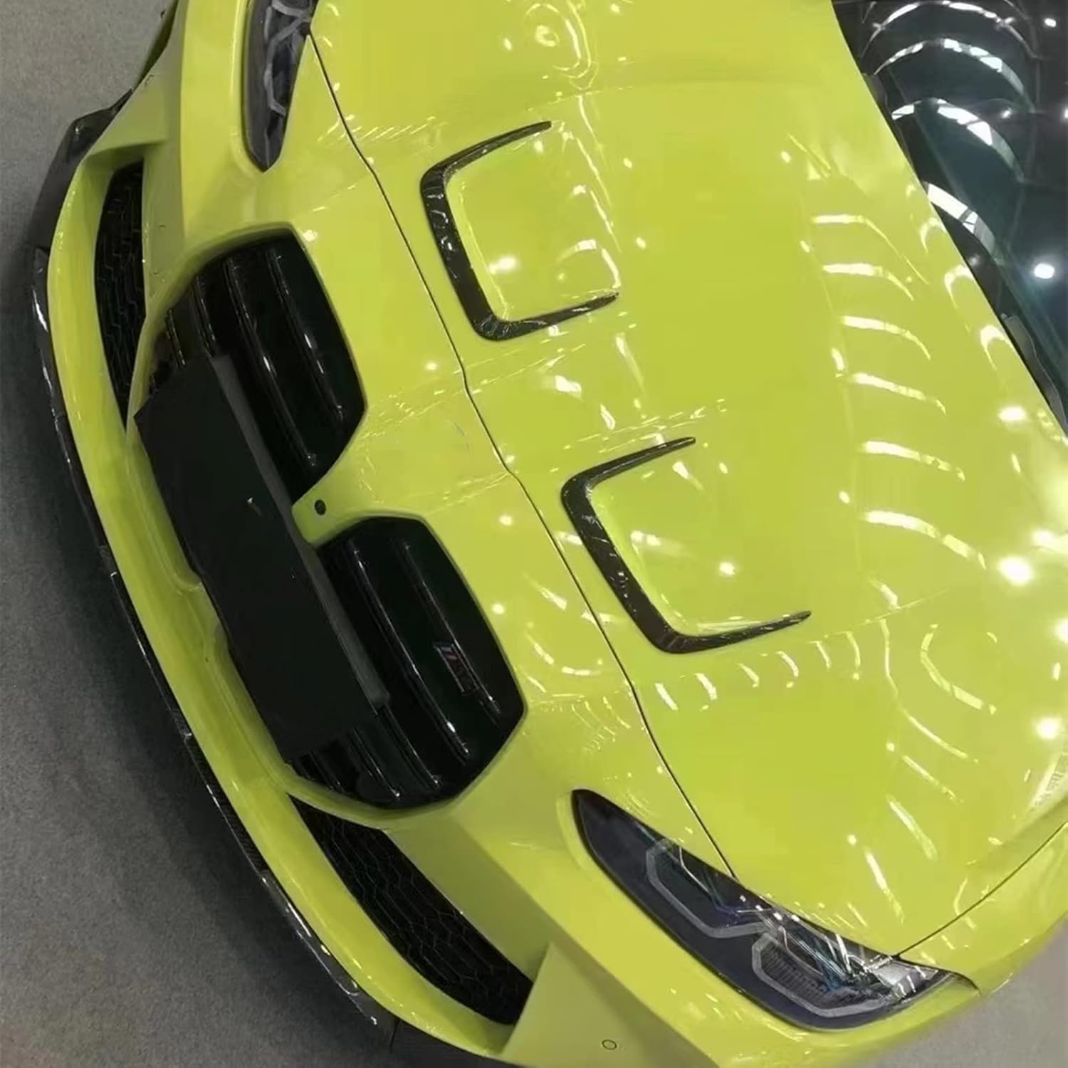 Dry Carbon Fiber Front Air Hood Vent Trim For BMW G80 G82 G83 M3 M4 2021-2025