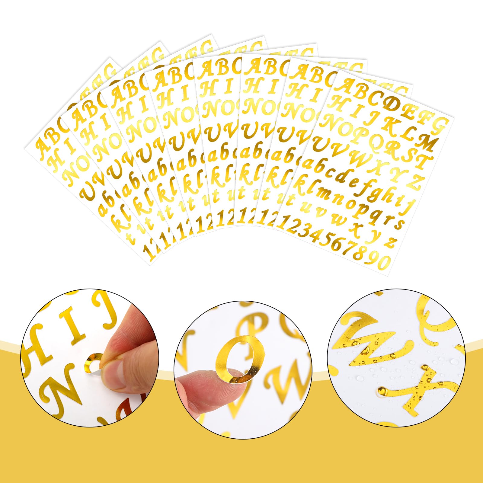 Snapklik.com : Spakon 8 Sheets Vinyl Letter Stickers Self Adhesive ...