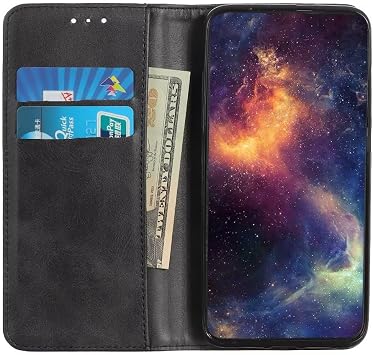 Asus Zenfone 9 /10 対応 手帳型 PUレザー ケース カード収納 スタンド機能付き マグネット式 財布型 YBLCXNP 黑