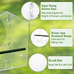 Jaykyfine Window Bird Feeder with Strong Suction Cups for Outside - Clear Window Bird Feeders Outdoor Suction, Bird Feeder Window Mounted, Detachable Seed Tray, Easy to Clean and Refill