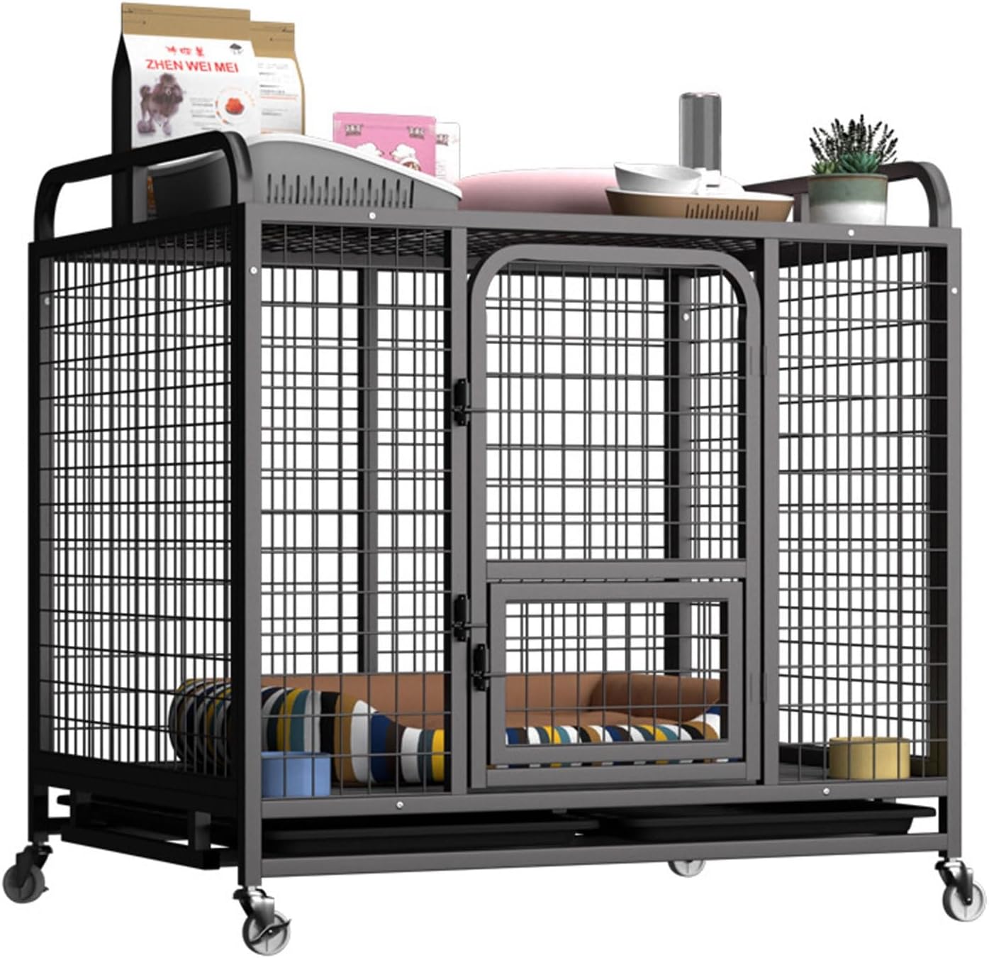Dog Kennel Large, 50" Heavy Duty Dog Crate,Robust Stable