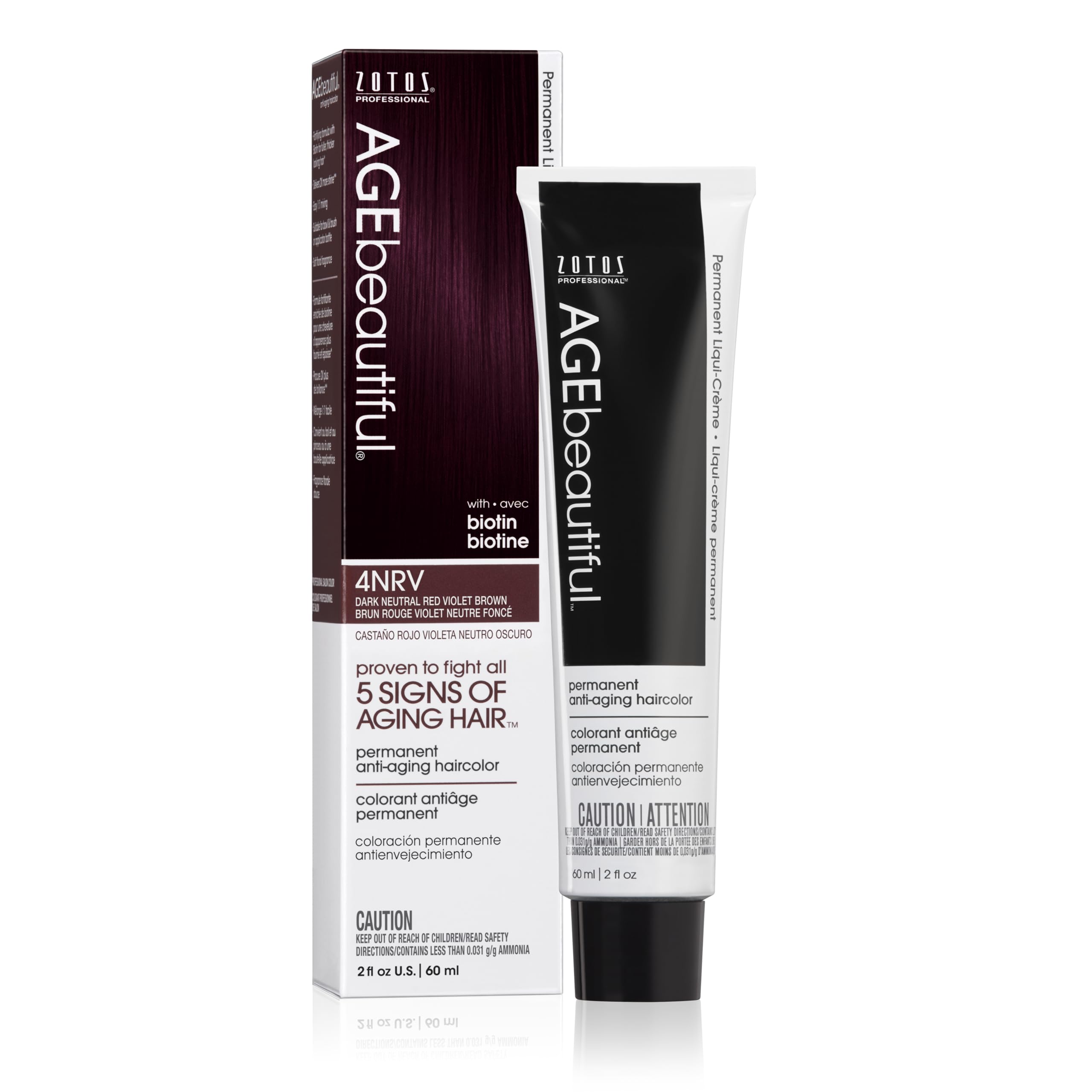 AGE beautiful Permanent Hair Color Dye 4NRV
