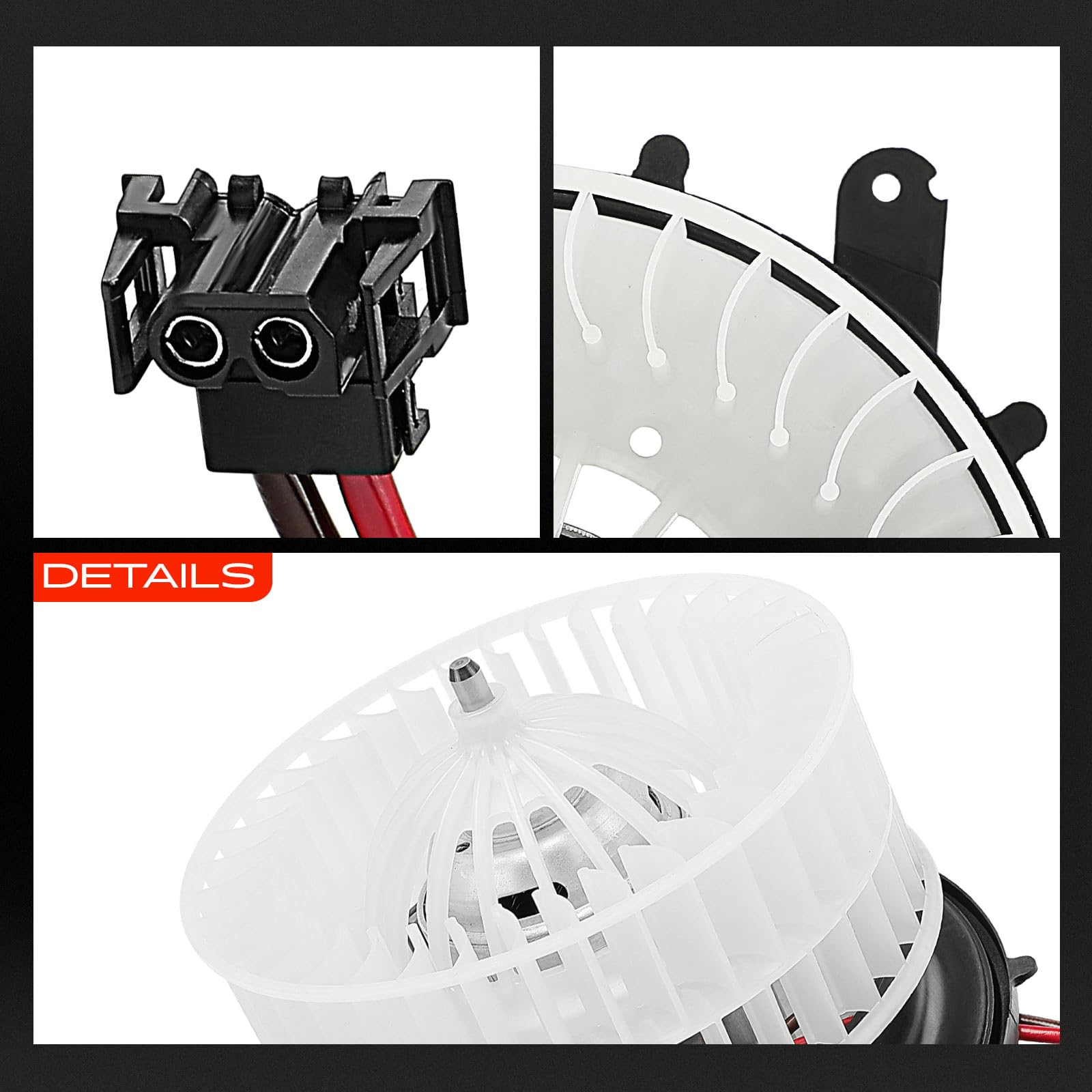 Frankberg Motore del ventilatore Ventilatore del riscaldamento Compatibile con Classe S Coupé C215 57 W240 Classe S V220 W220 Replace# 2208203142
