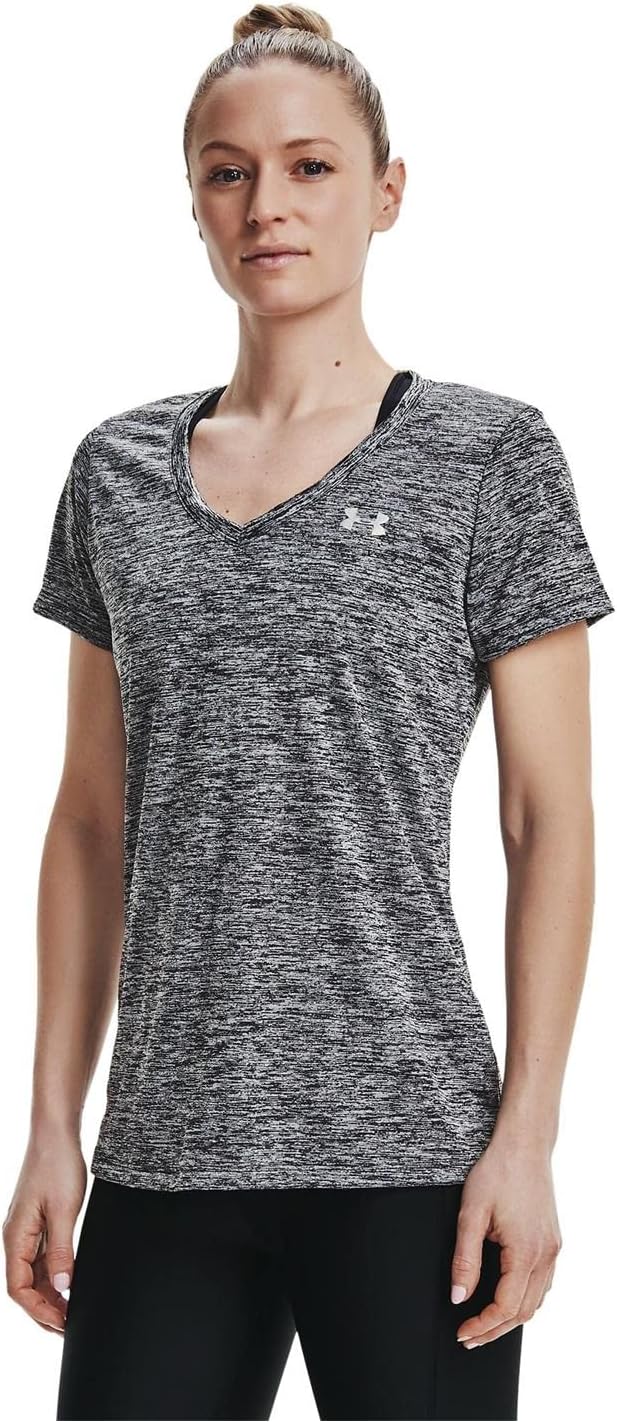 Under Armour Womens Tech Short-Sleeve V-Neck - Twist - Image 2