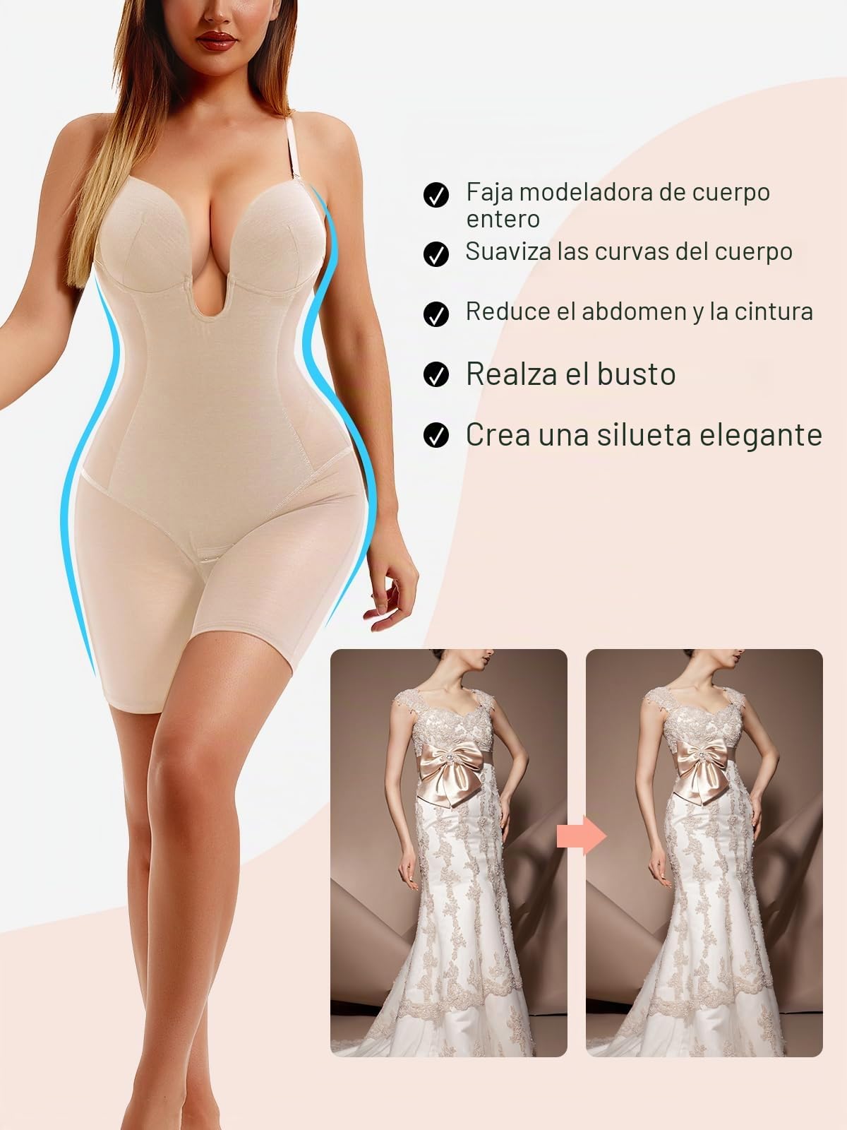 Decorus Shapewear Bodysuits 0030 Cinturón moldeador Mujer