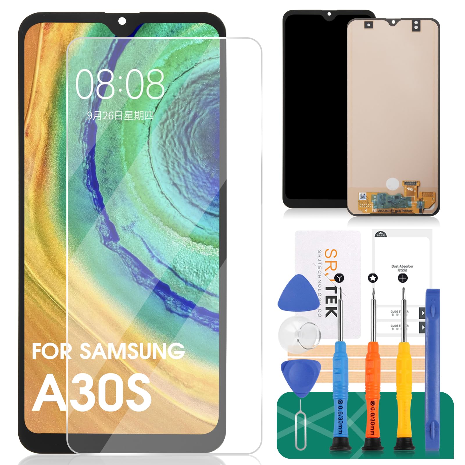 INCELL for Samsung Galaxy A30s Screen Replacement for Galaxy A30s LCD  Display for Samsung A30s Digitizer for SM-A307 SM-A307FM SM-A307GN/DS Touch