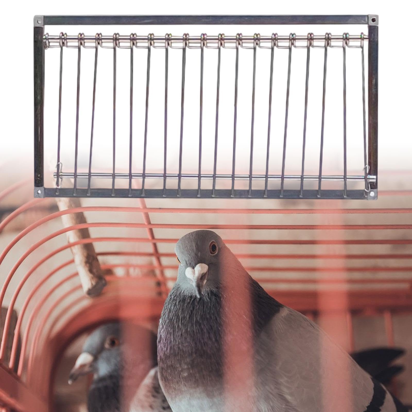 Taubentür, Vogelkäfigtür, Vogelzubehör, Drahtrahmen, Taubenfalle für Vögel, Hühner, Rasen, Garten, 50cm
