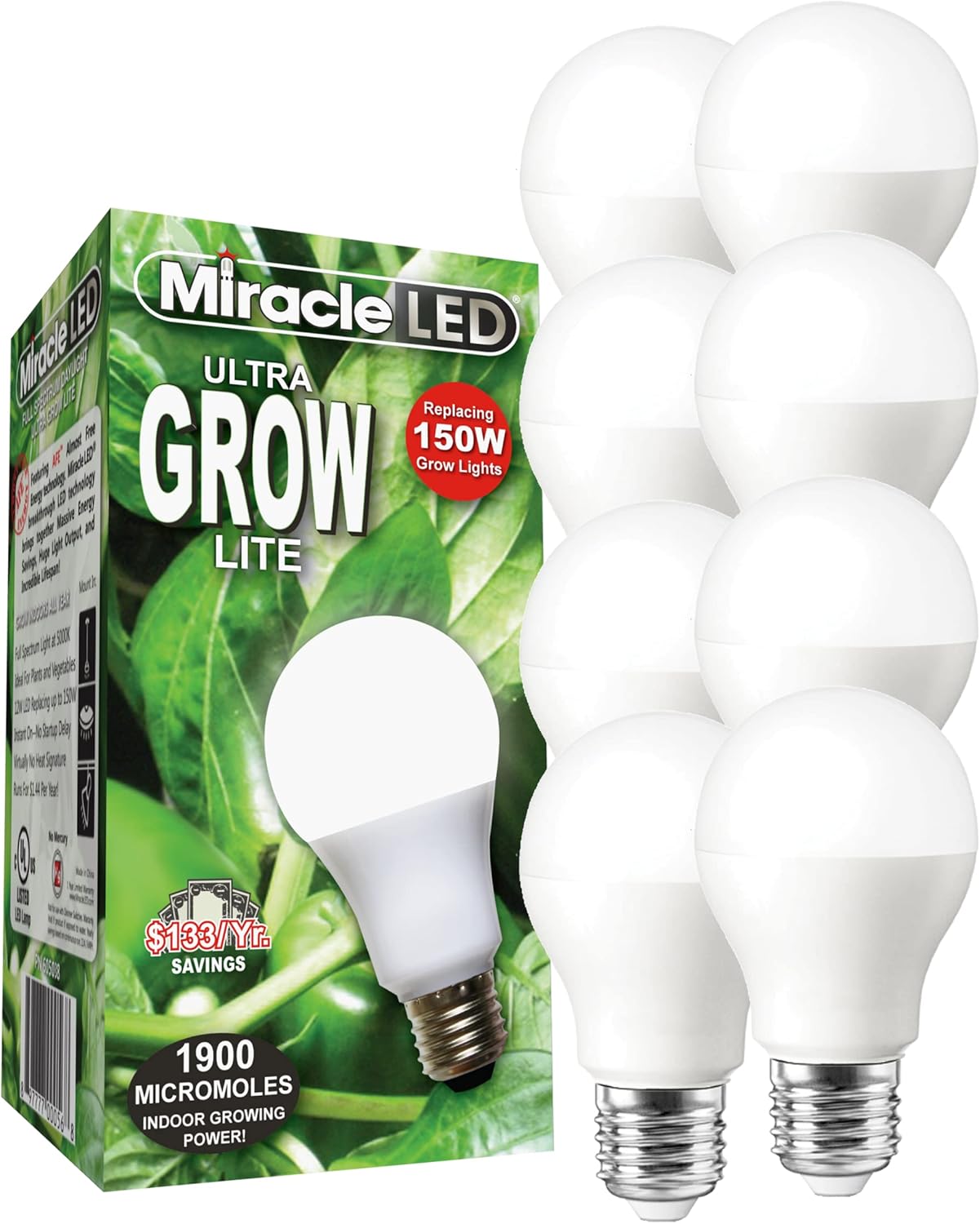Miracle LED Commercial Hydroponic Ultra Grow Lite Replaces up to 150W Daylight