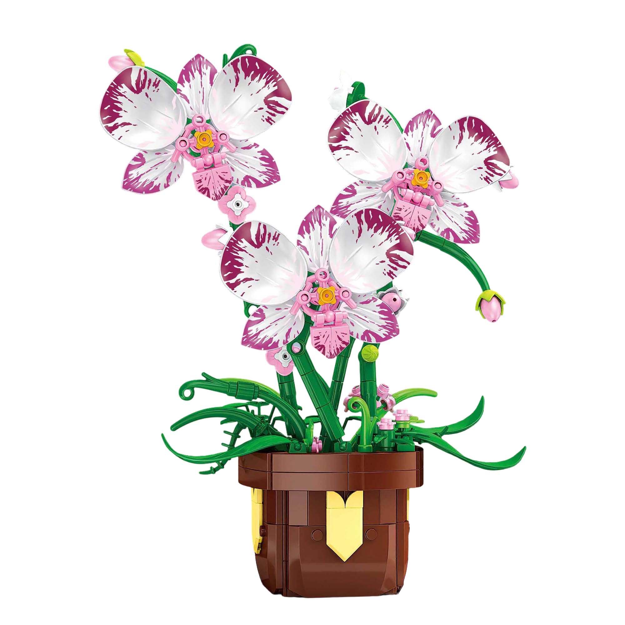 PlayExquizen Phalaenopsis Orchid Building Set, Orchid Bricks Kit for Adult, DIY Artificial Flowers, Home Office Decor, Botanical Collection, Perfect for Birthdays, Mother 's Day Gift (355PCS) โ image 1