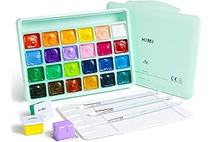 Gouache Paint Set: Ignite Your Artistic Palette with HIMI's 24 Non-Toxic Hues