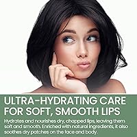 Vista 6 de THENA Natural Wellness Bálsamo labial orgánico e hidratante para labios agrietados y muy secos, tratamiento labial de reparación de barrera