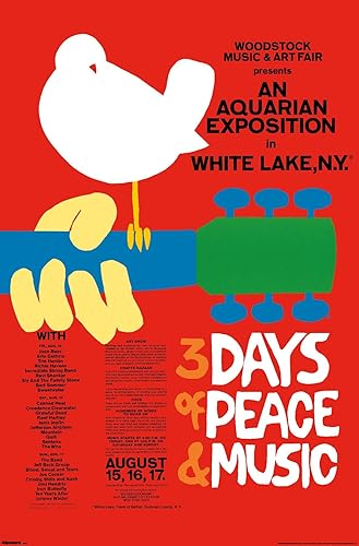 Woodstock - Original Wall Poster, 34L" x 22.4W", Premium Unframed Version