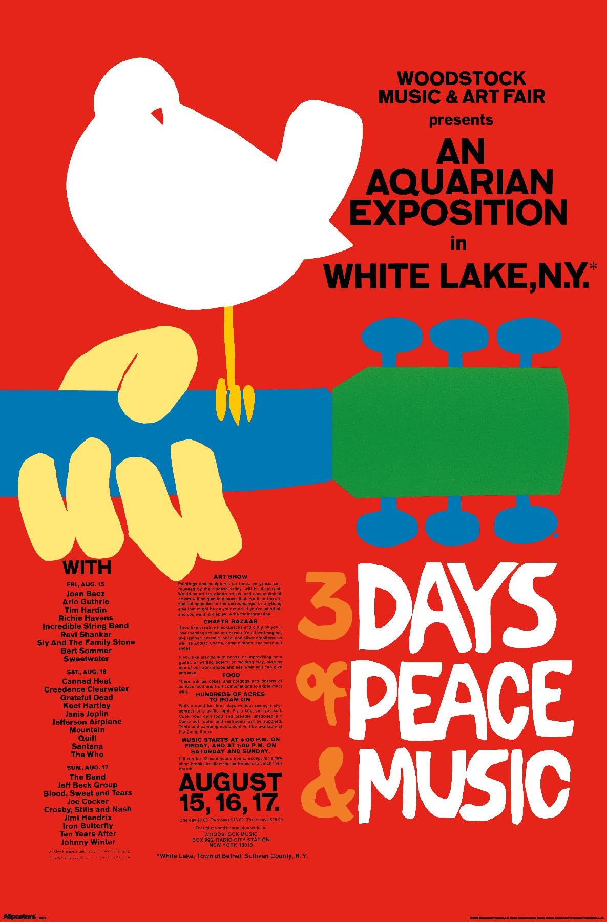 洋画映画ポスター ウッドストック Amazon.com: Woodstock - Original Wall Poster, 22.4L