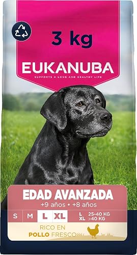 Eukanuba, alimento para Edad Avanzada con Pollo Fresco para Razas Grandes