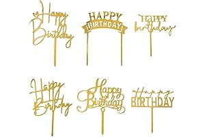 Dazzling Gold Birthday Topper Set: A Shimmering Centrepiece for Memorable Celebrations